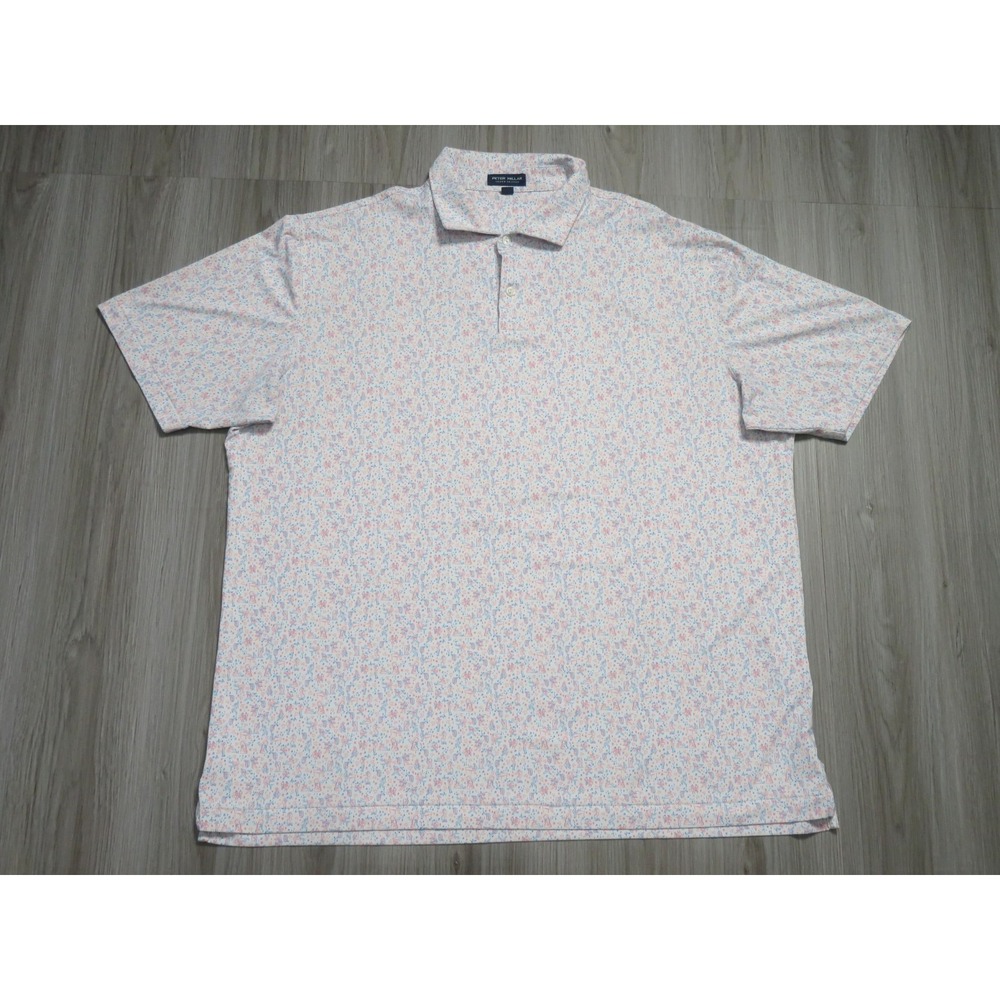 Peter Millar Polo Shirt Mens 2XL East Coast Swing Dance Party Crown Crafted Golf - Picture 1 of 6